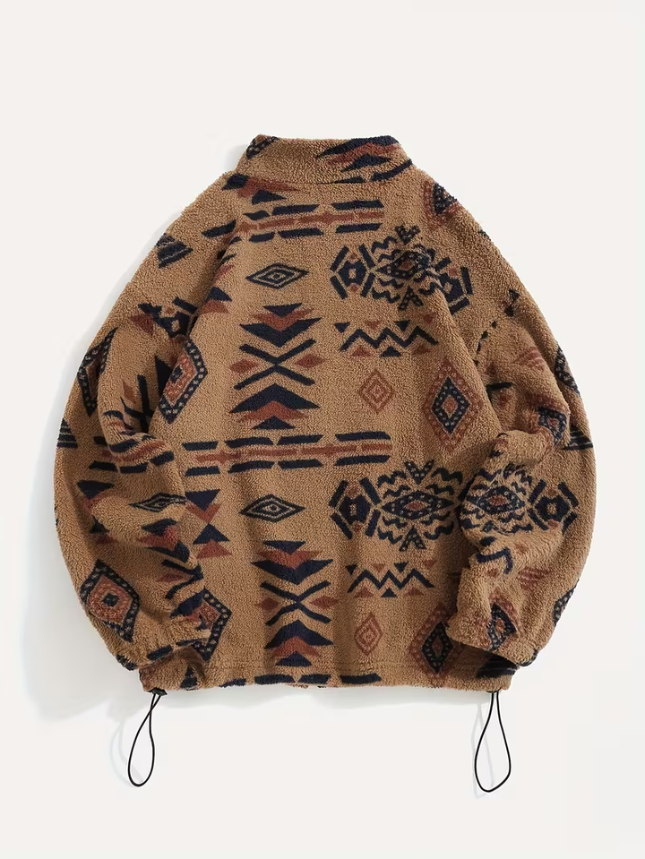 Brynn | Patterned Zip Bomber Jacket
