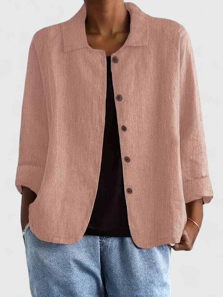 Frida | Relaxed Button-Front Shirt