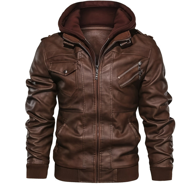 Grayson | Hooded Moto Jacket