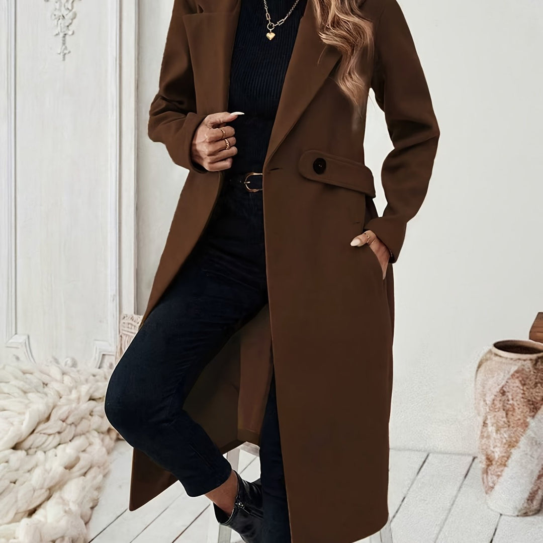 Genevra | Tailored Belted Long Coat