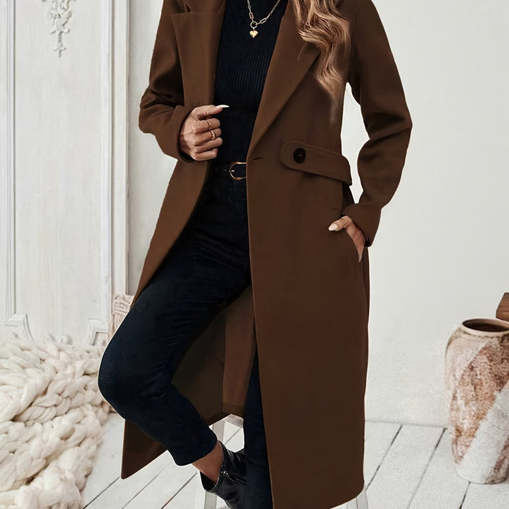 Genevra | Tailored Belted Long Coat