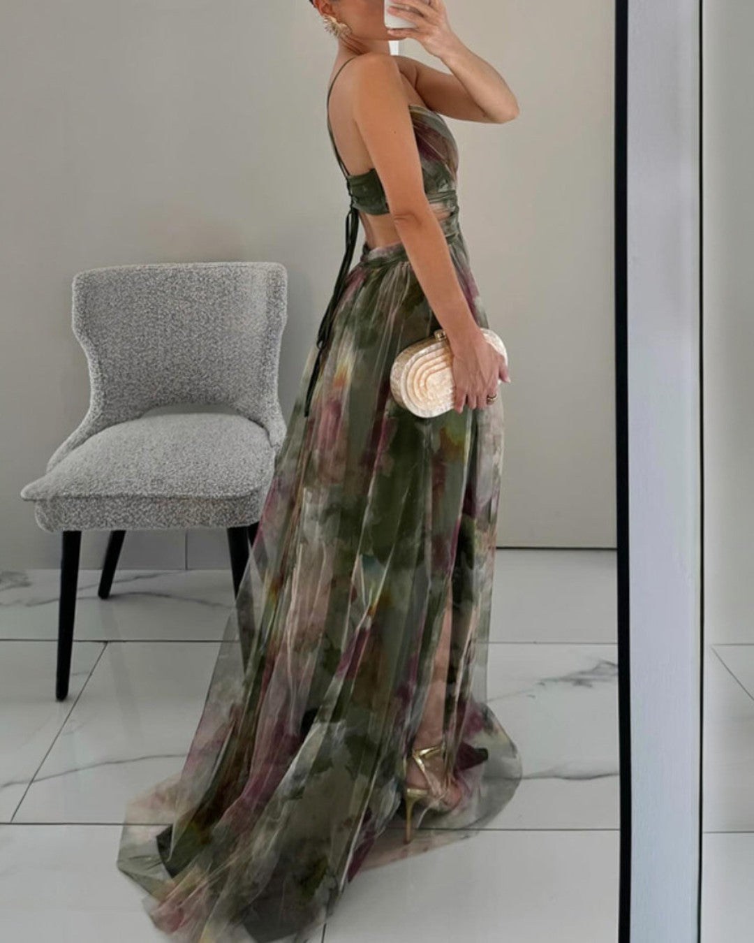 Sabine | Flowing Floral Maxi Dress