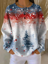 Marina | Christmas Snowfall Waffle Top
