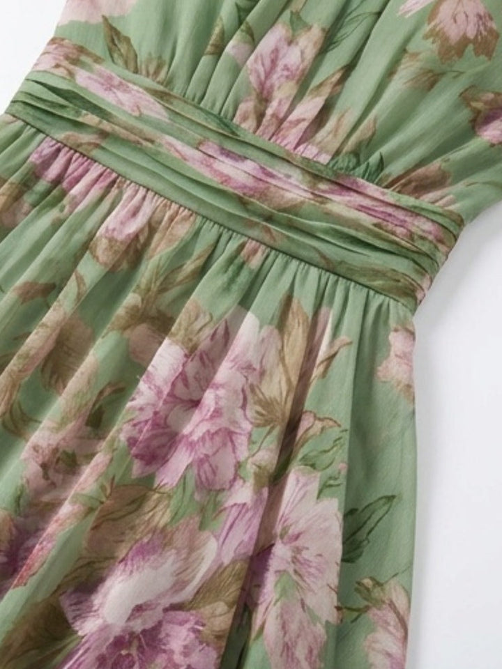 Cassia | Floral Halter Maxi Dress