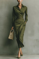Marilyn | Wrap-Waist Maxi Dress
