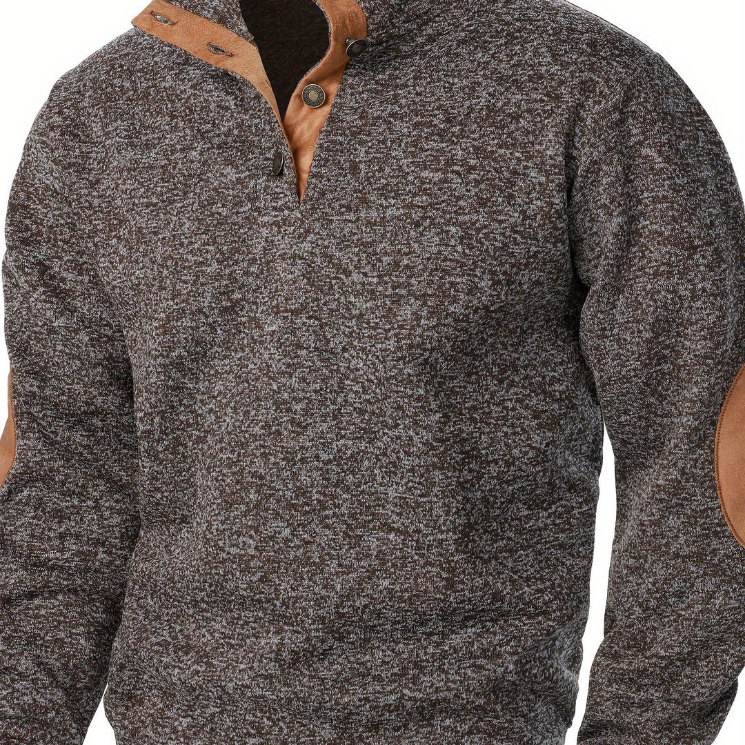 Wesson | Refined Button-Collar Pullover