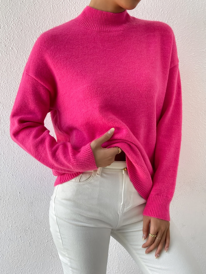 Sloane | Relaxed Mock Neck Jumper