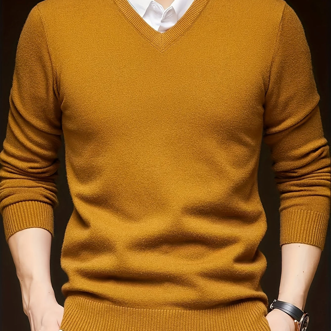 Lincoln | Refined V-Neck Jumper