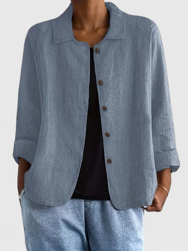 Frida | Relaxed Button-Front Shirt