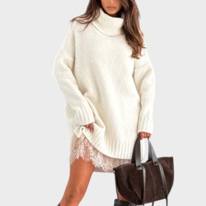 Isabel | Cosy Roll-Neck Sweater Dress