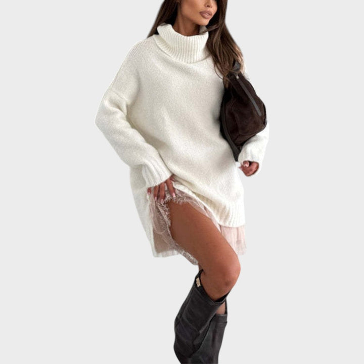 Isabel | Cosy Roll-Neck Sweater Dress