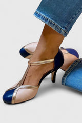 Rachel | Elegant T-Strap Heels