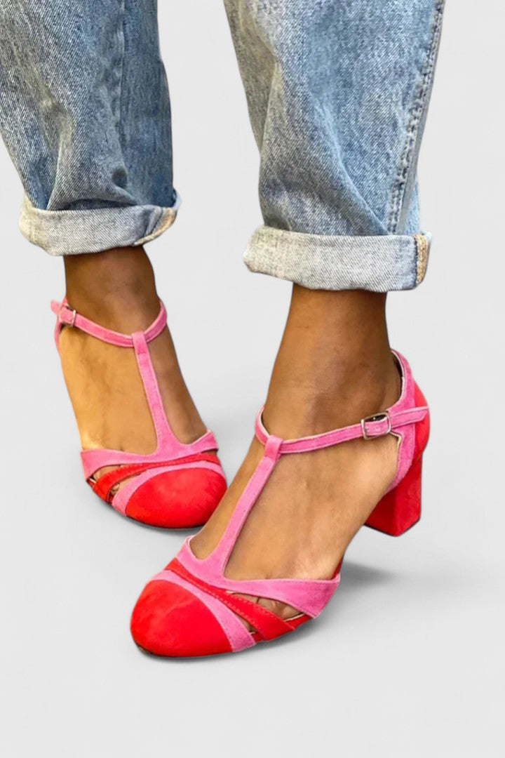 Harriet | T-Strap Block Heels