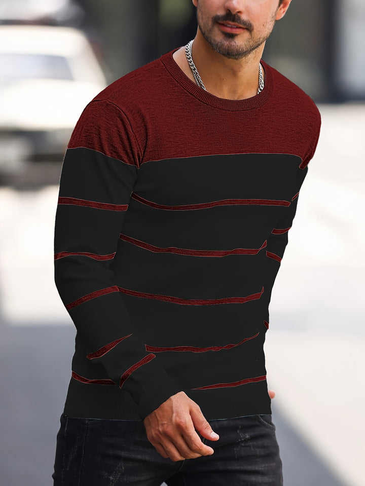 Harrison | Colour-Block Striped Sweater