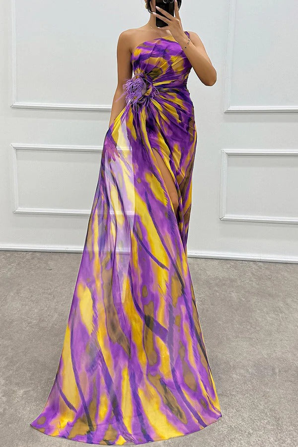 Nicolette | Draped One-Shoulder Evening Gown