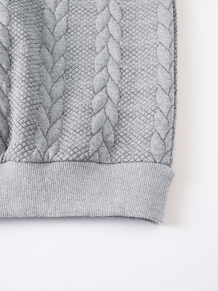 Harvey | Textured Half-Zip Pullover