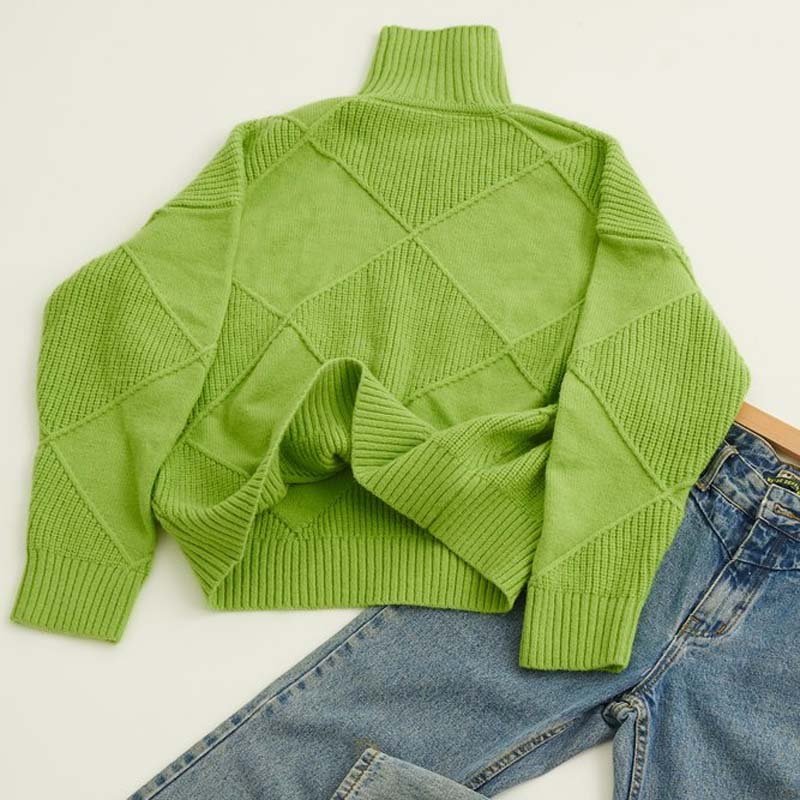 Cecily | Textured Roll-Neck Jumper