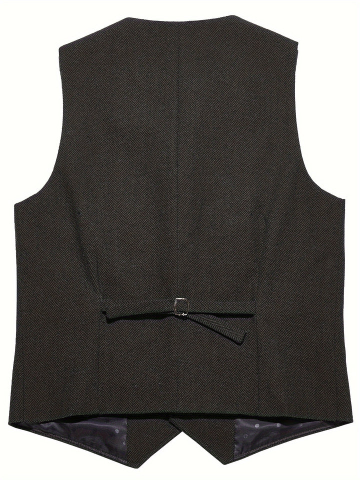Grayson | Tailored Herringbone Waistcoat