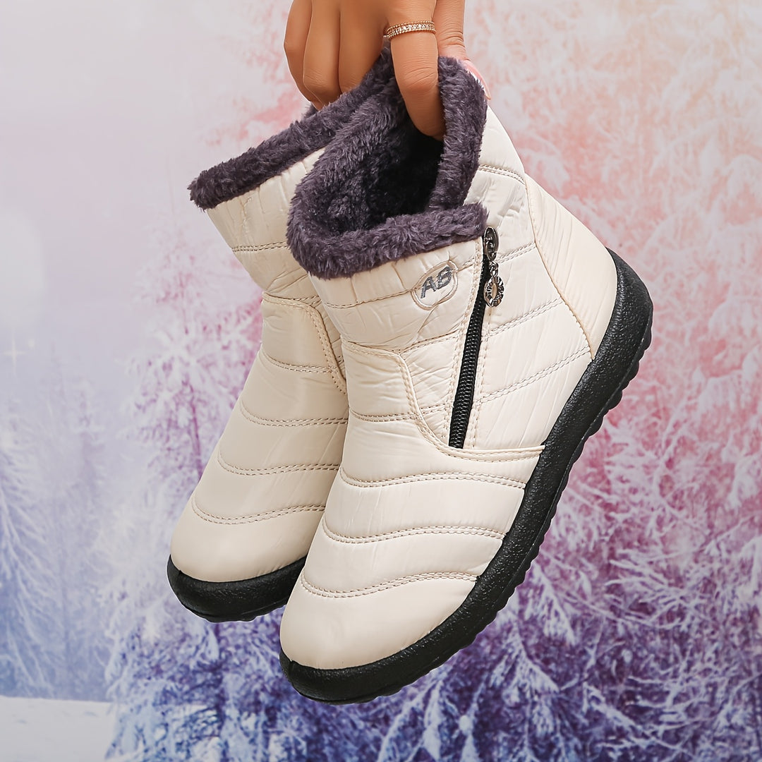 Noelle | Cosy Fleece-Lined Winter Ankle Boots
