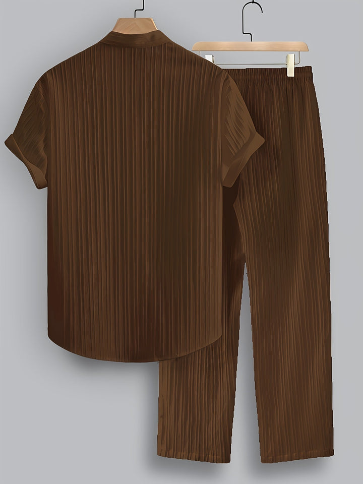 Nathan | Relaxed Stand-Collar Two-Piece Set