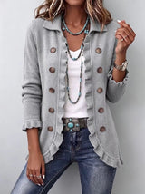 Kathryn | Ruffle-Trim Cardigan
