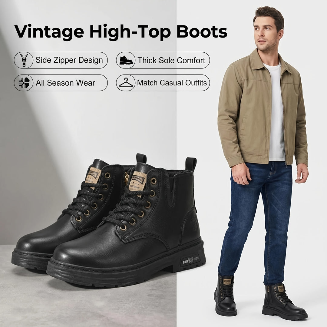 Wyatt | Rugged Lace-Up Ankle Boots