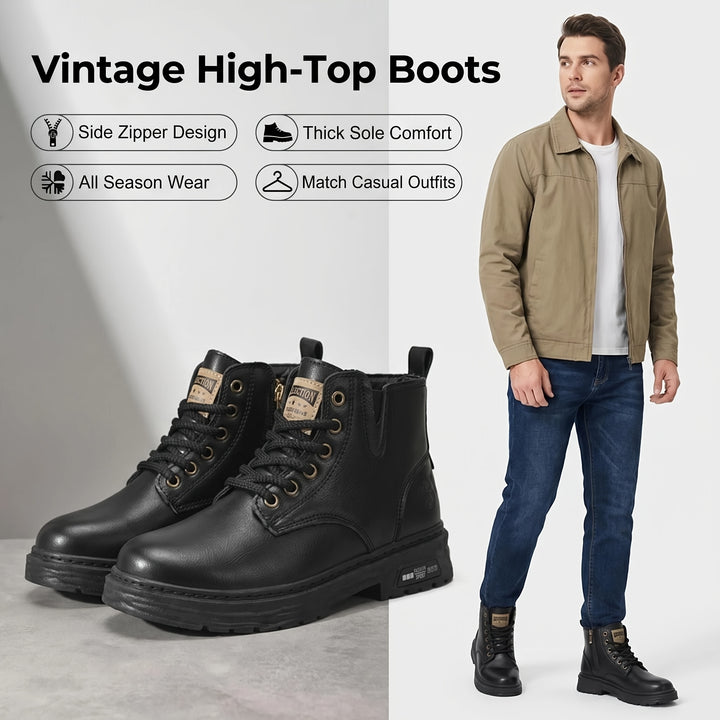 Wyatt | Rugged Lace-Up Ankle Boots