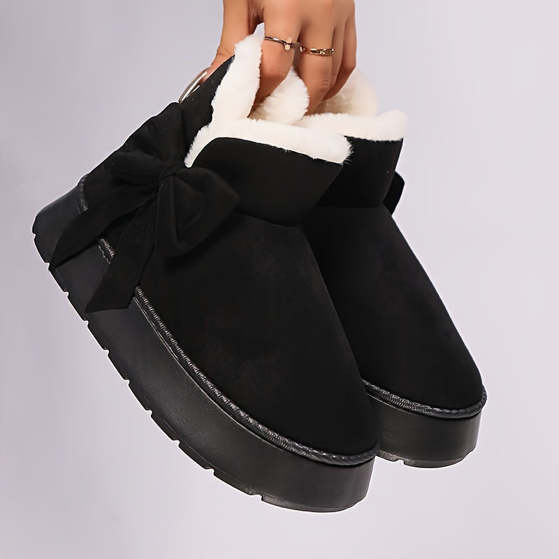Marnie | Cosy Bow-Detail Ankle Boots