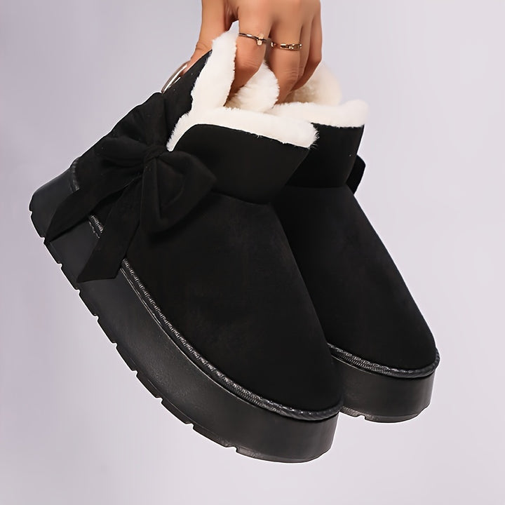 Marnie | Cosy Bow-Detail Ankle Boots