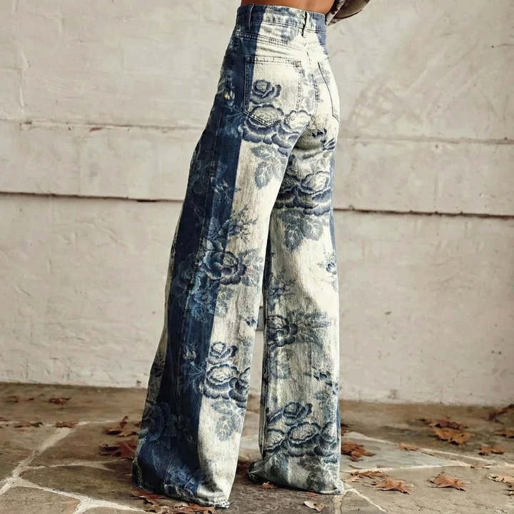 Sasha | Wide-Leg Floral Trousers