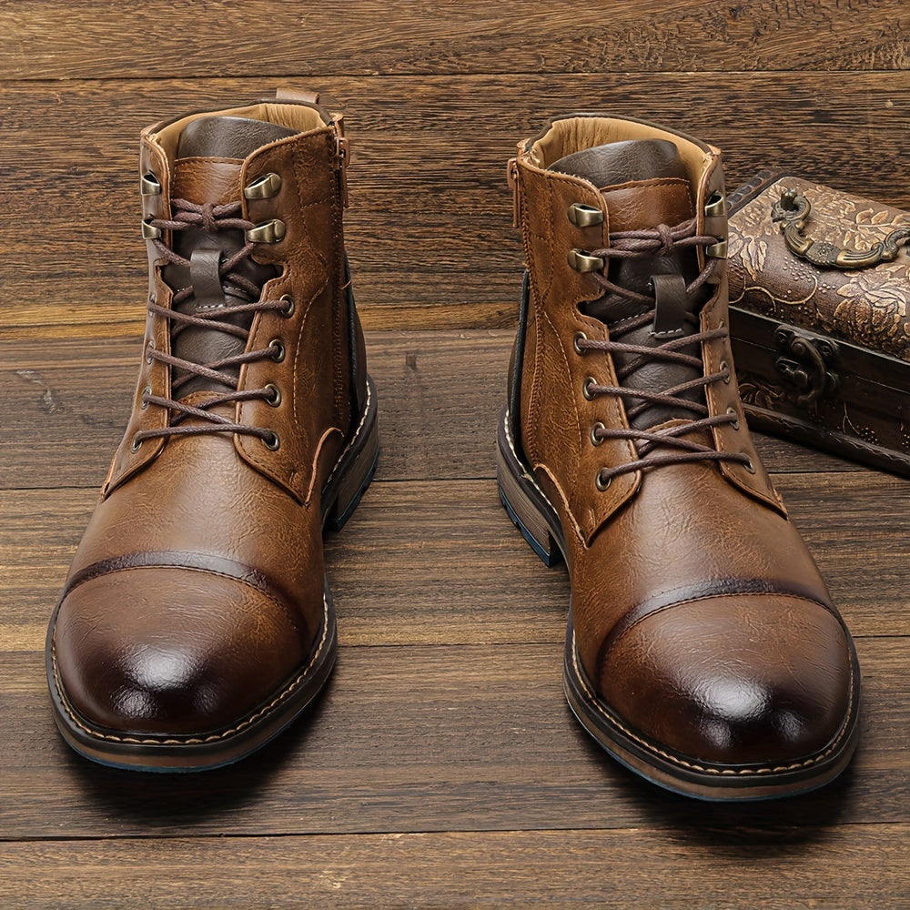 Graham | Cap-Toe Lace-Up Boots