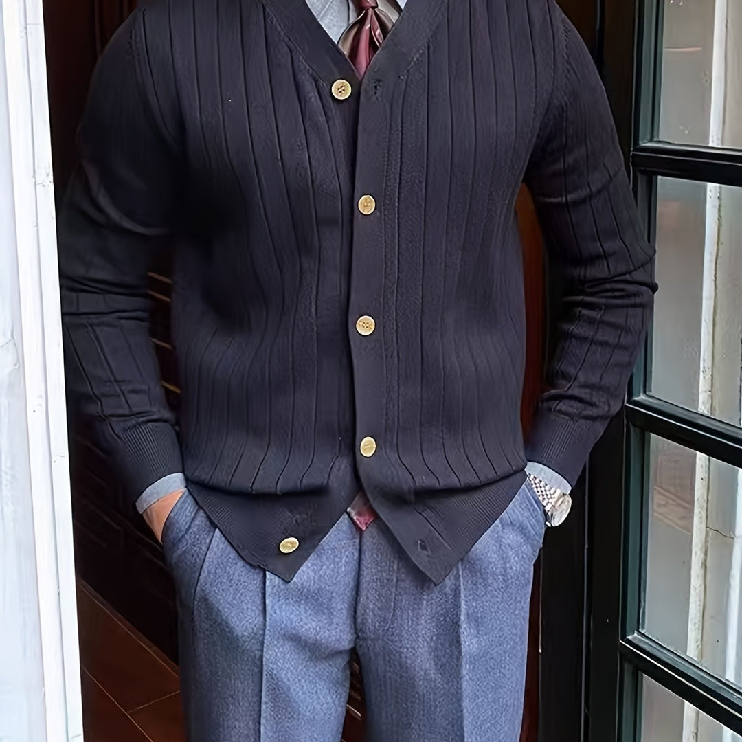 Chester | Ribbed Button-Up Cardigan