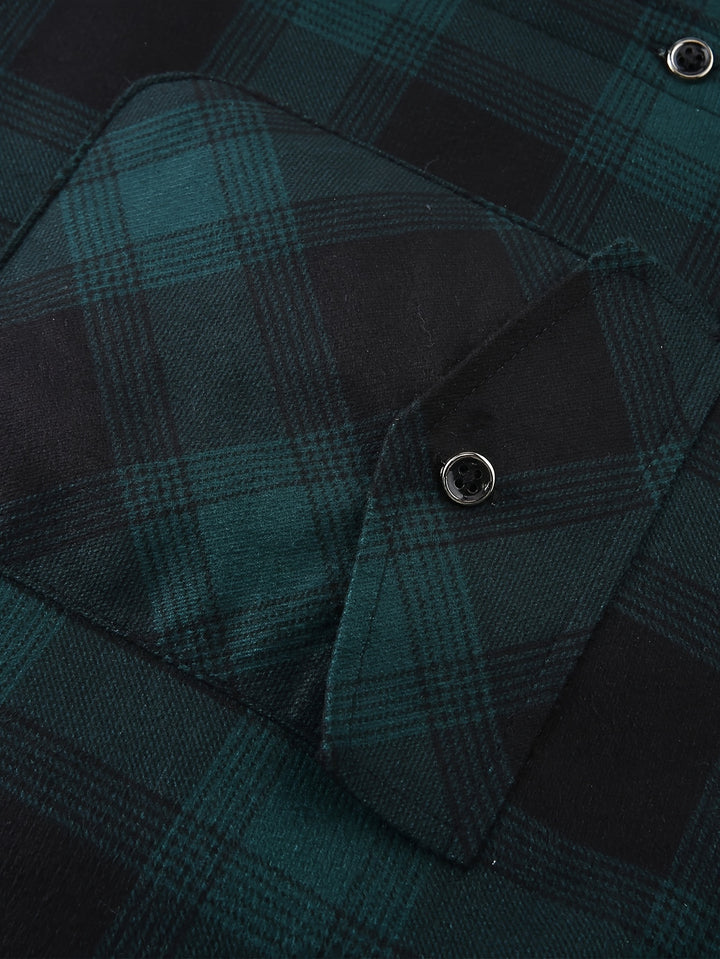 Reuben | Hooded Checked Shirt Jacket