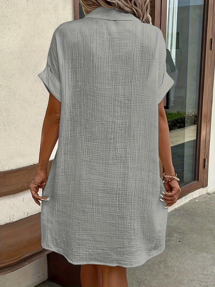 Georgia | Relaxed Button-Front Shirt Dress