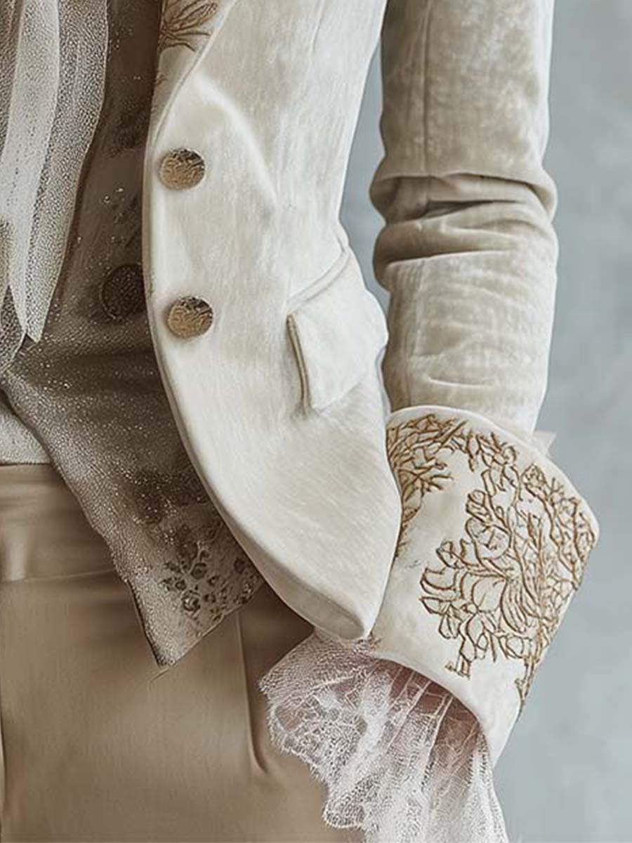 Amberly | Embroidered Tailored Blazer