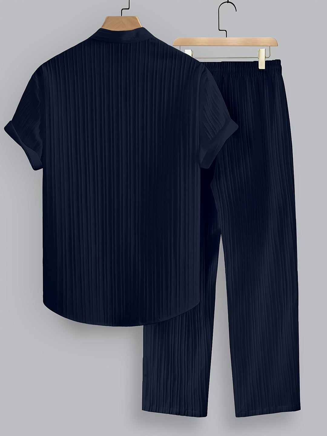 Nathan | Relaxed Stand-Collar Two-Piece Set