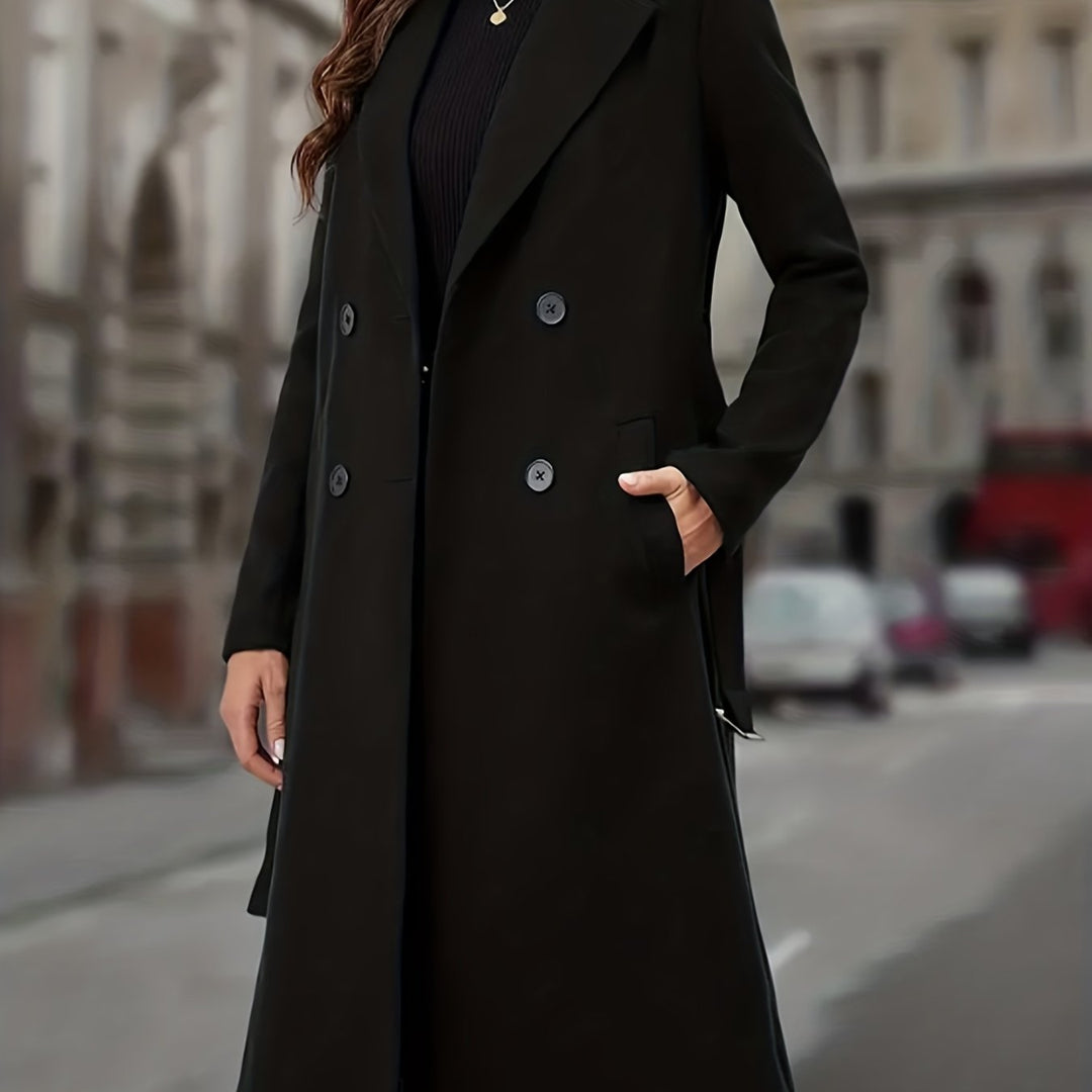 Madeline | Double-Breasted Long Coat