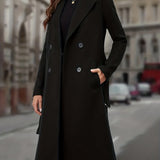 Madeline | Double-Breasted Long Coat