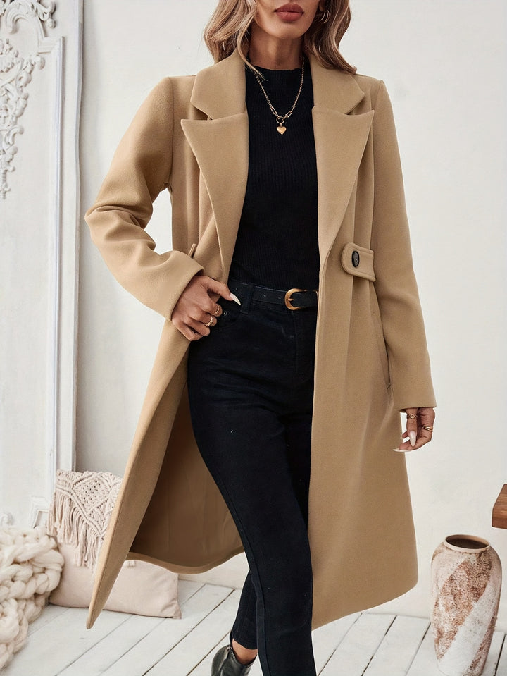 Genevra | Tailored Belted Long Coat