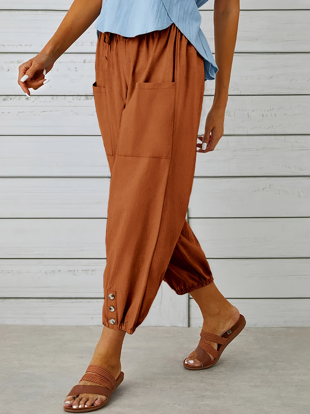 Colleen | Relaxed Drawstring Capris