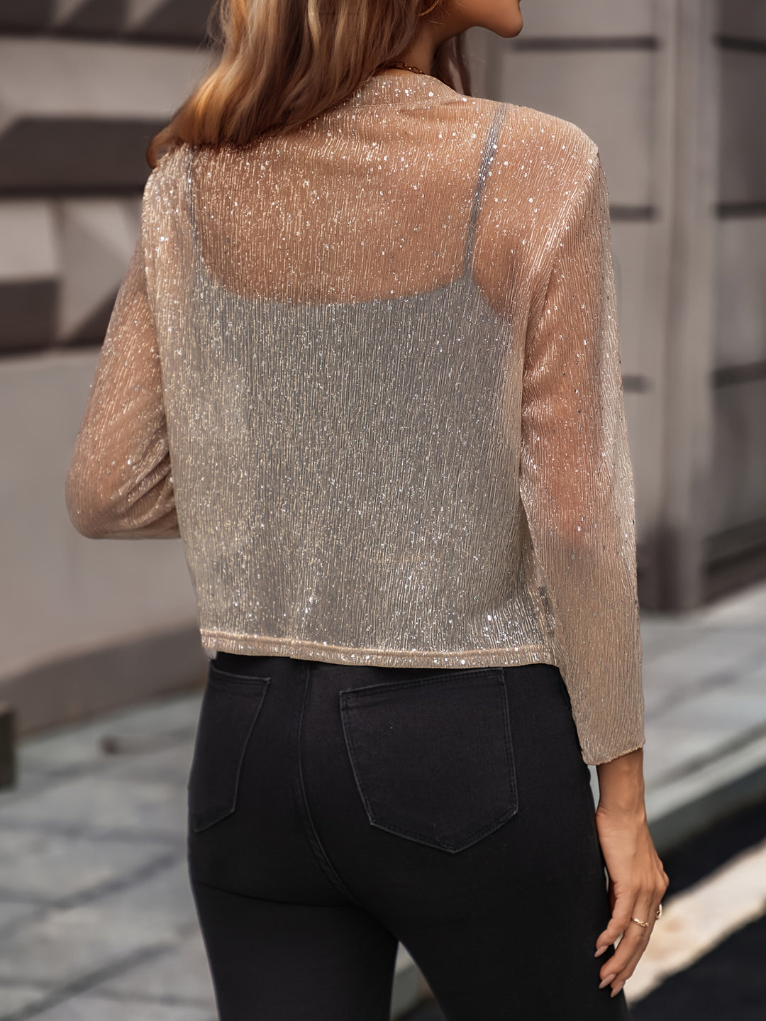 Sienna | Sparkling Cropped Jacket