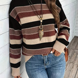Isla | Striped Round-Neck Jumper