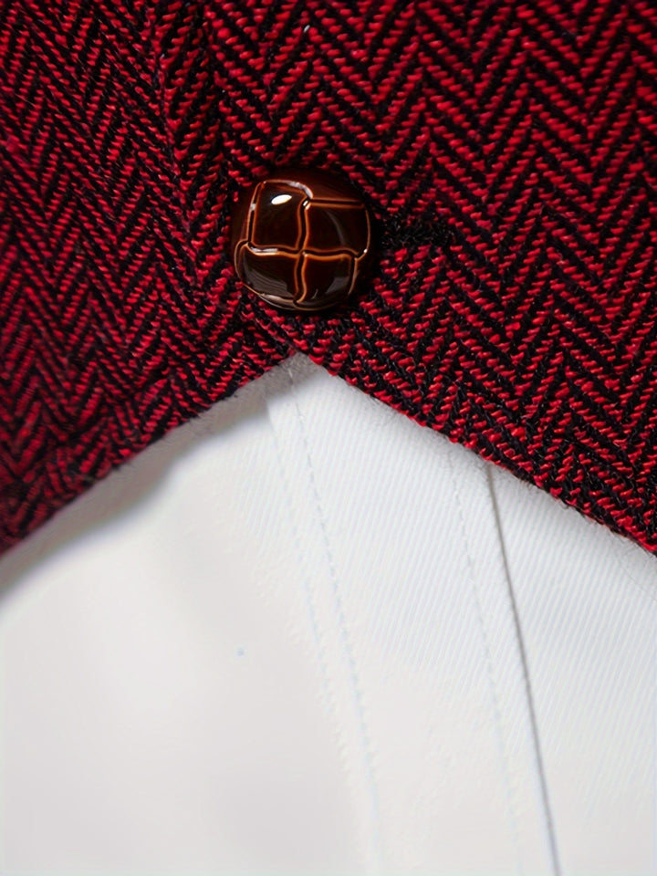 Alistair | Herringbone Notched-Lapel Waistcoat
