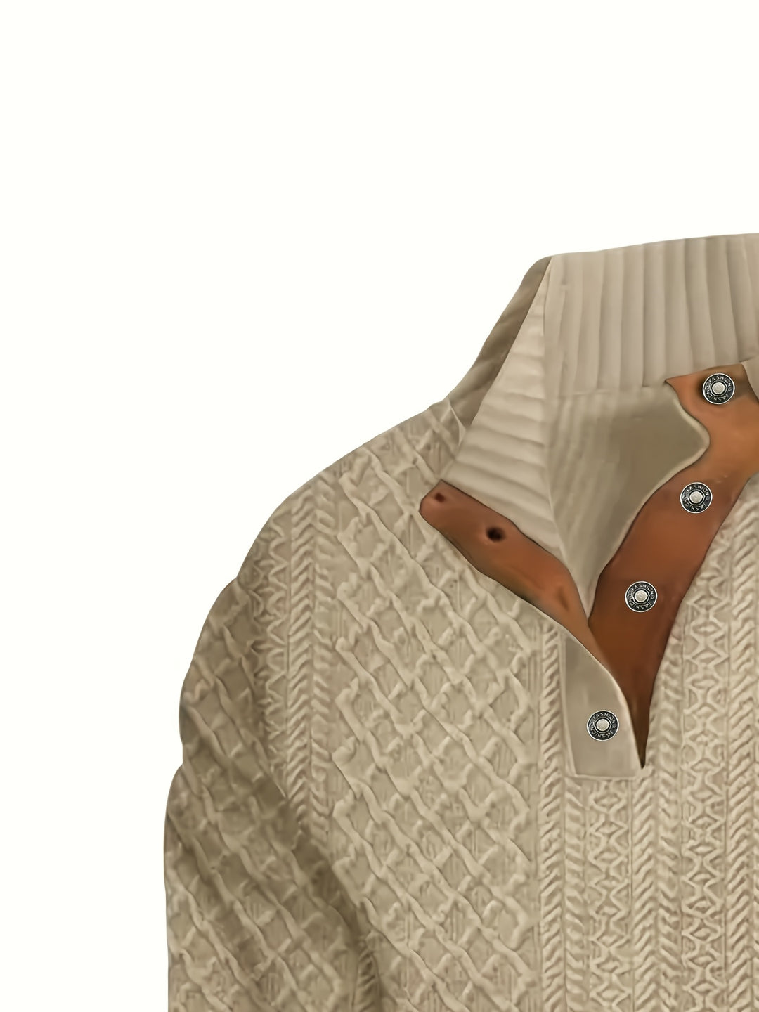 Donovan | Textured Stand-Collar Jumper