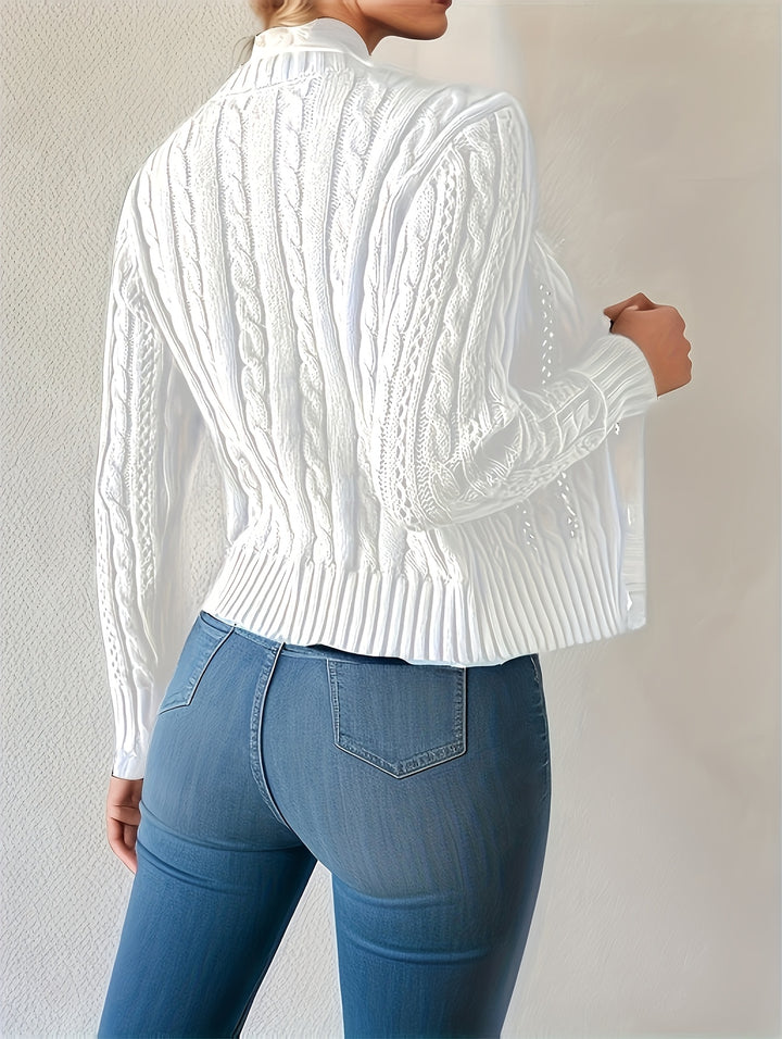 Eloise | Cable-Knit Button Cardigan