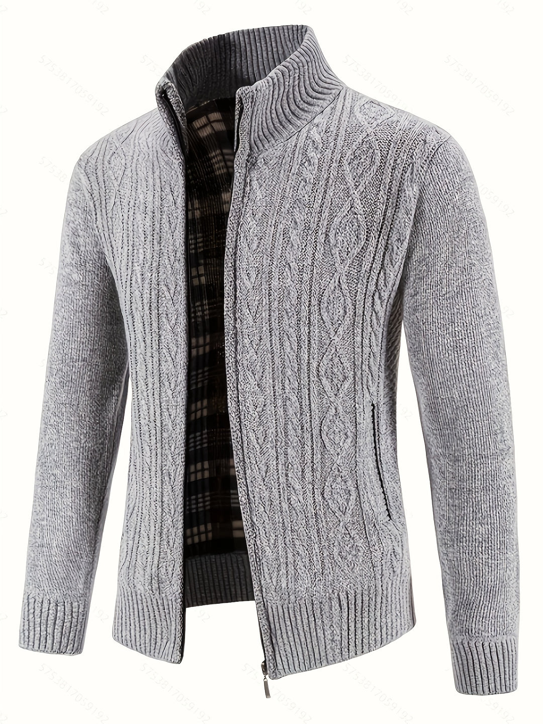 Alistair | Textured Full-Zip Cardigan