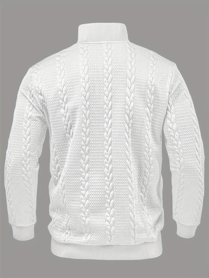 Malcolm | Textured Button-Neck Henley