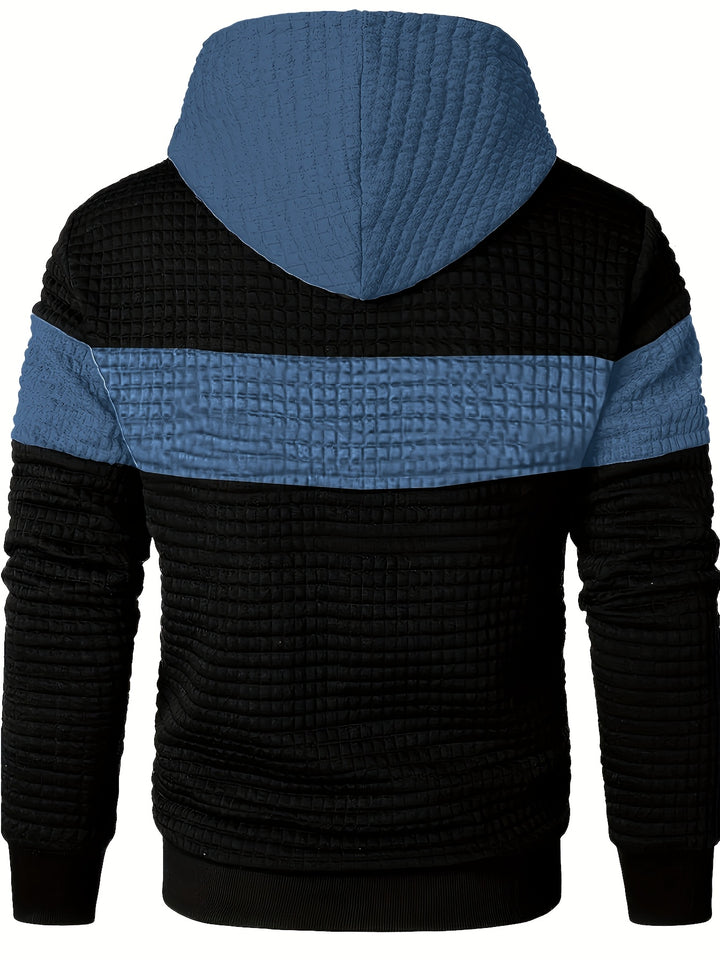 Jasper | Textured Colour-Block Hoodie