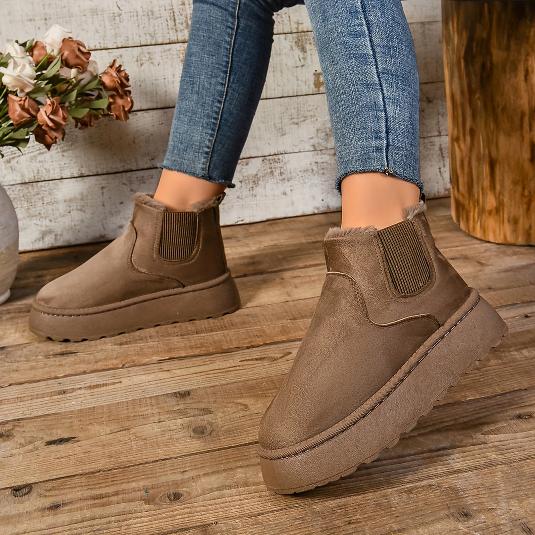 Hazel | Cosy Platform Ankle Boots