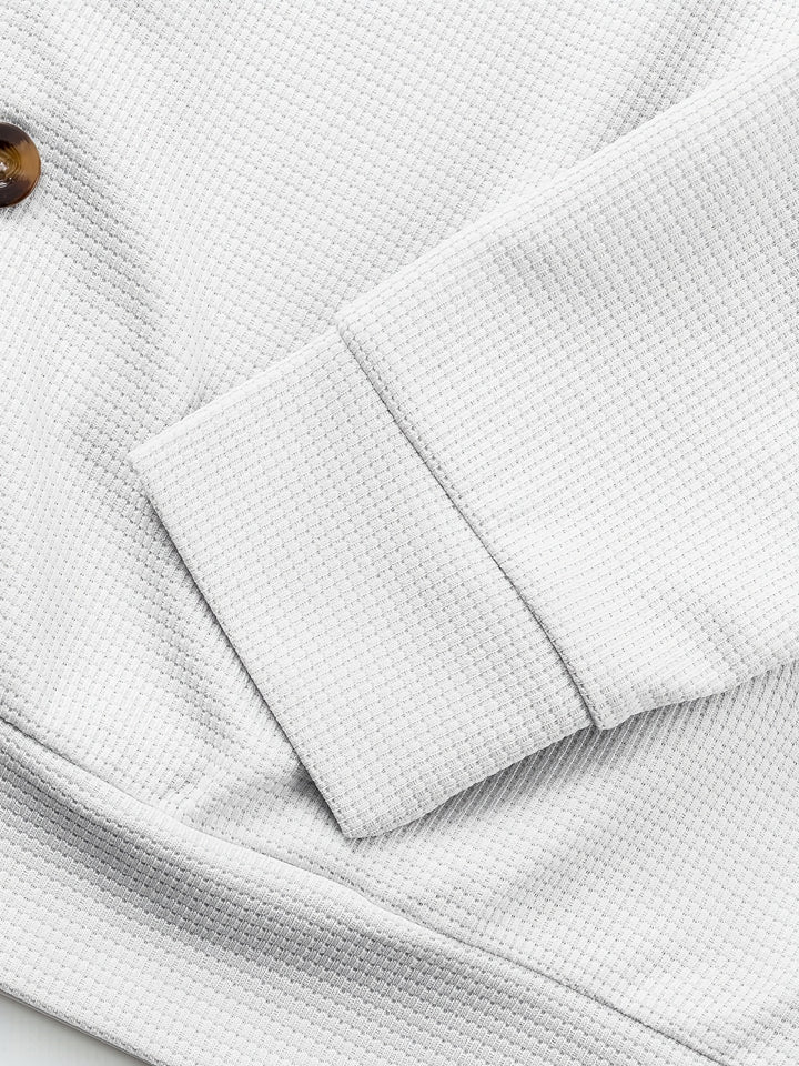 Gerald | Textured Button-Front Jacket